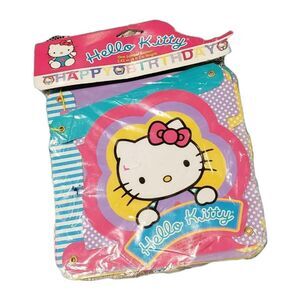 Y2K Hello Kitty Kawaii Birthday Banner 2000